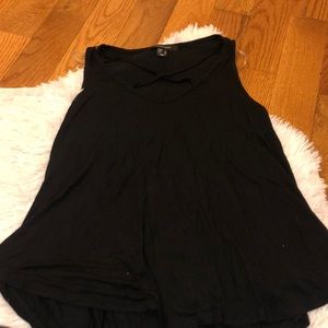 Black tank top